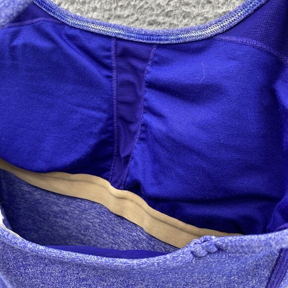 Lululemon Power Rose‎ Tank Top 4 Purple Heather Built In Y Bra Activewear Womens - Picture 7 of 10